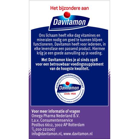 Davitamon Vitamine D3 75 MCG Smelttabletten 60+15 stuks