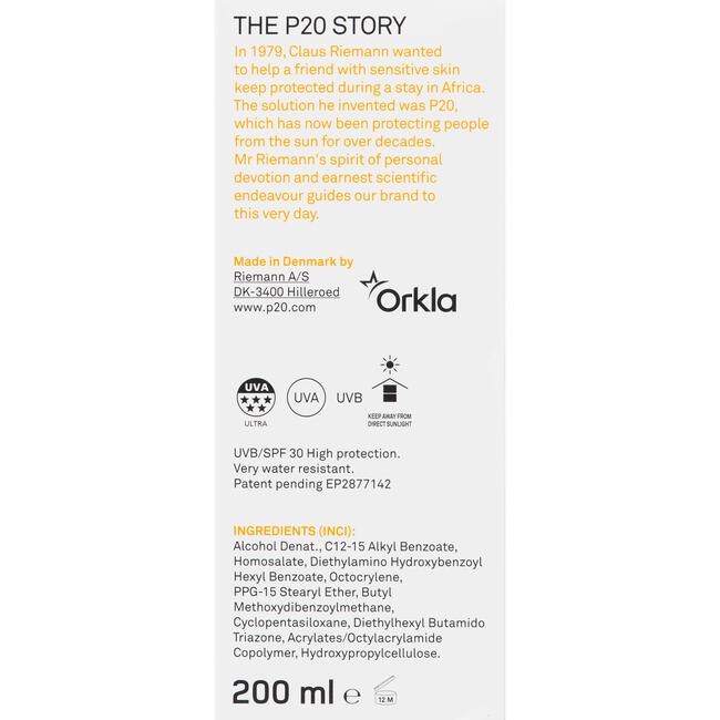 P20 SPF 30 Spray  200 ML