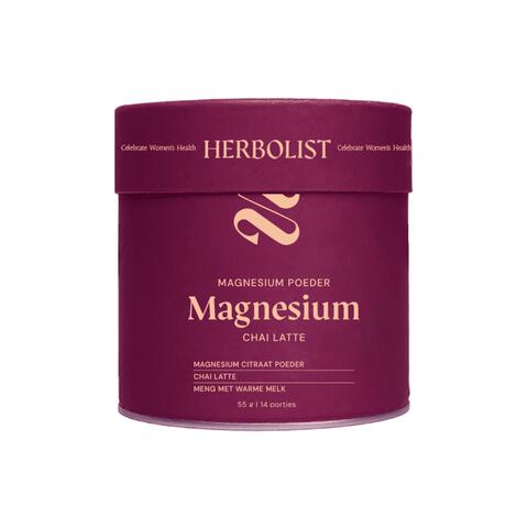 Herbolist magnesium poeder beauty chai latte