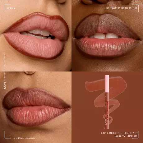 NYX Professional Makeup Lip Lingerie Liner Stain 02 Naughty Nude Bruin