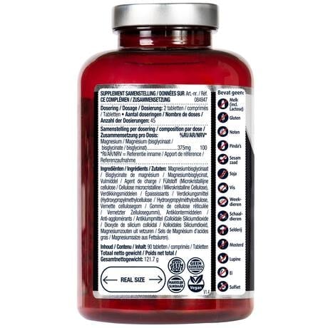 Lucovitaal Magnesium 375 MG Bisglycinaat Tabletten 90 stuks