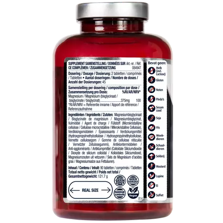 Lucovitaal Magnesium 375 MG Bisglycinaat Tabletten 90 stuks