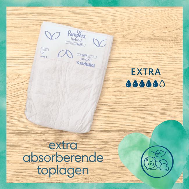 Pampers Harmonie Hybrid Wegwerpbare Toplagen Extra 20 stuks