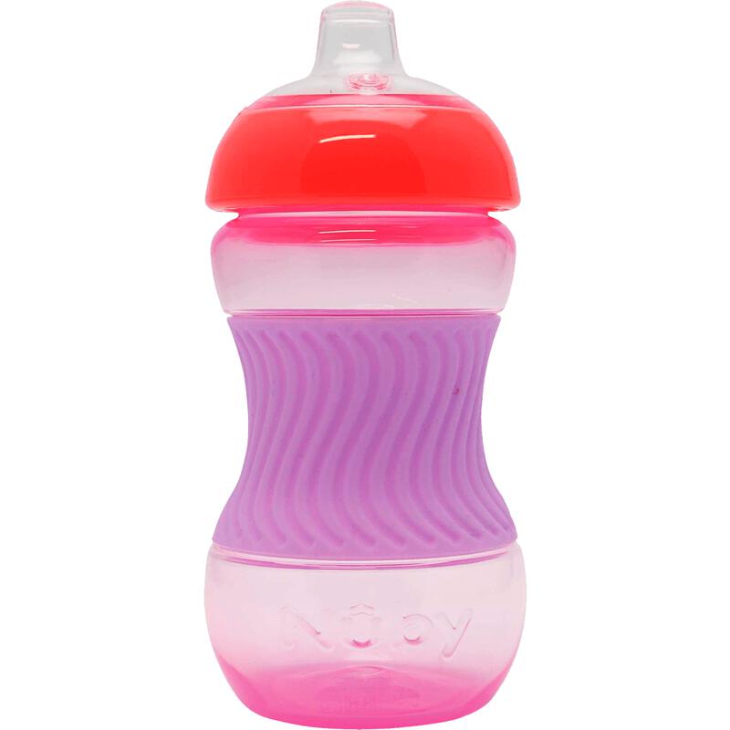 Nuby Mini Easy Grip Drinkbeker Siliconen Huls 4+ Maanden Roze 180 ML