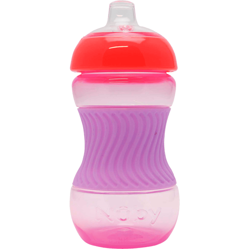 Nuby Mini Easy Grip Drinkbeker Siliconen Huls 4+ Maanden Roze 180 ML