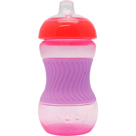 Nuby Mini Easy Grip Drinkbeker Siliconen Huls 4+ Maanden Roze 180 ML