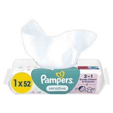 Pampers Sensitive Billendoekjes 52 Stuks