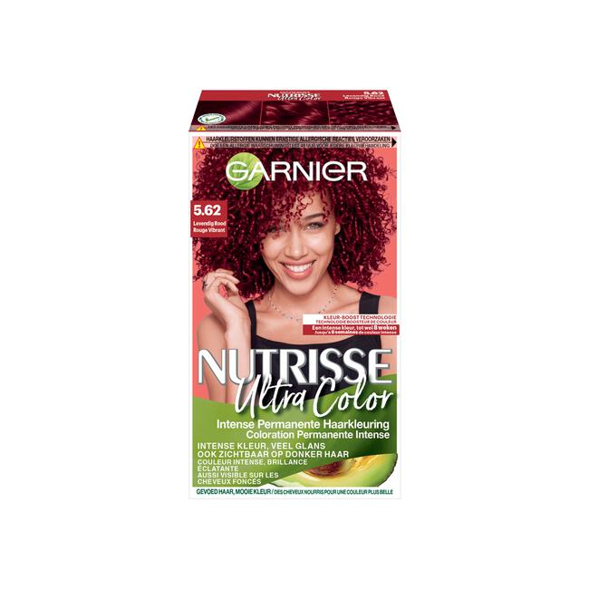Garnier Nutrisse Crème Permanente Haarverf 5.62 Levendig Rood