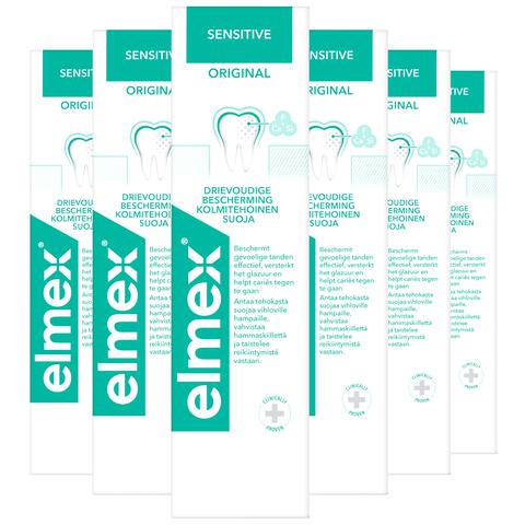 Elmex Sensitive Original Tandpasta 75 ML Multipack 6 stuks