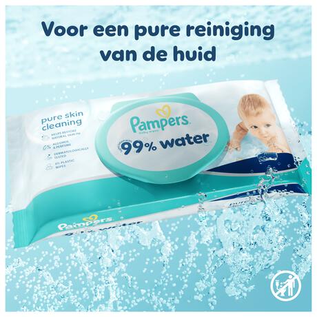 Pampers 99% Water Billendoekjes 9x60 stuks