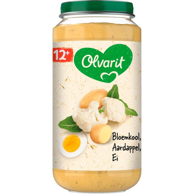 Olvarit Bloemkool Aardappel Ei Babyhapje 12+ maanden 250 GR