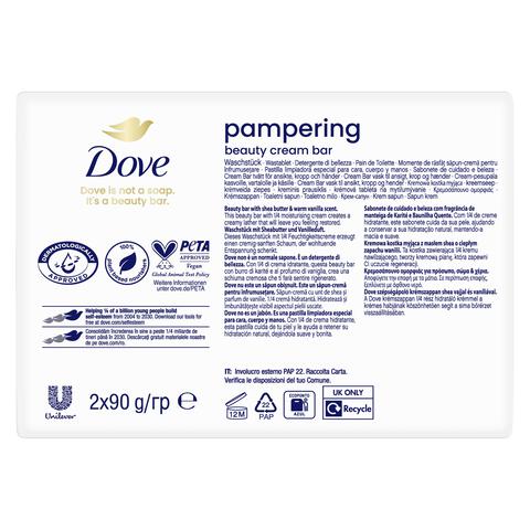 Dove Beauty Cream Sheabutter & Vanille Handzeep Bar 2 x 90 GR