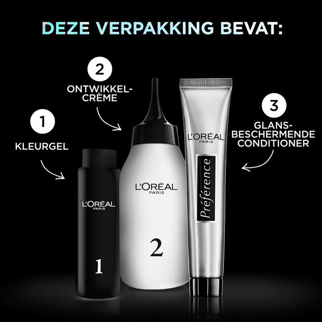 L'Oréal Paris Preference Vivids Permanente Haarverf 10.112 Silver Grey Soho