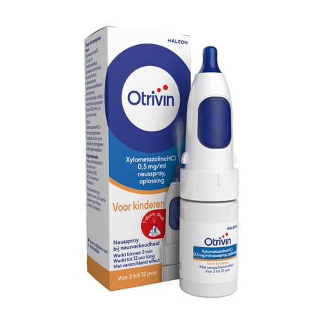 Otrivin Xylometazoline HCI 0,5 mg/ml Kinder Neusspray bij een Verstopte Neus 10 ML