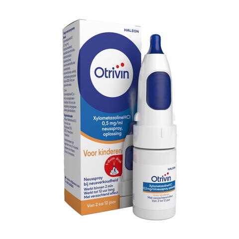 Otrivin Xylometazoline HCI 0,5 mg/ml Kinder Neusspray bij een Verstopte Neus 10 ML