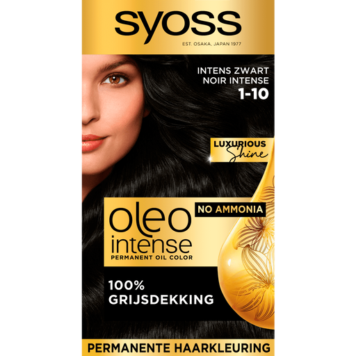 Syoss Oleo Intense 1-10 Intens Zwart/Noir Intense