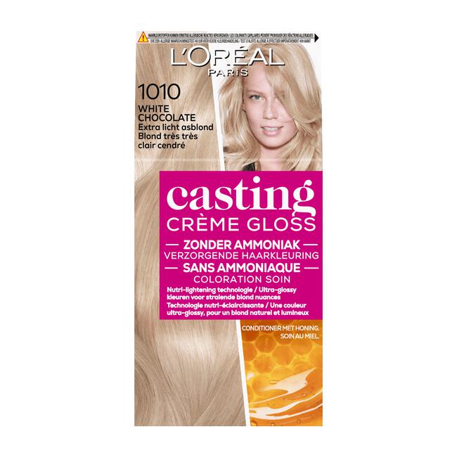 L'Oréal Paris Casting Crème Gloss Haarverf 1010 White Chocolate Extra Licht Asblond