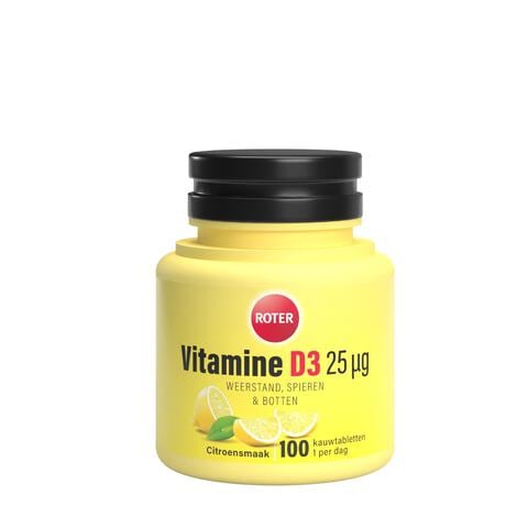 Roter Vitamine D3 25Mg Citroen 100 Stuks