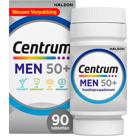 Centrum Men 50+ Multivitaminen Tabletten 90 stuks