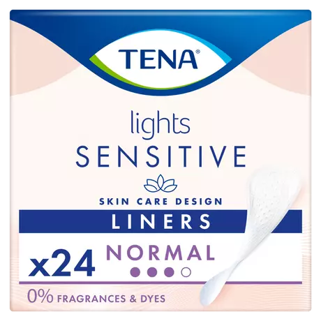 TENA Lights Sensitive Normal Incontinentie Inlegkruisjes 24 stuks