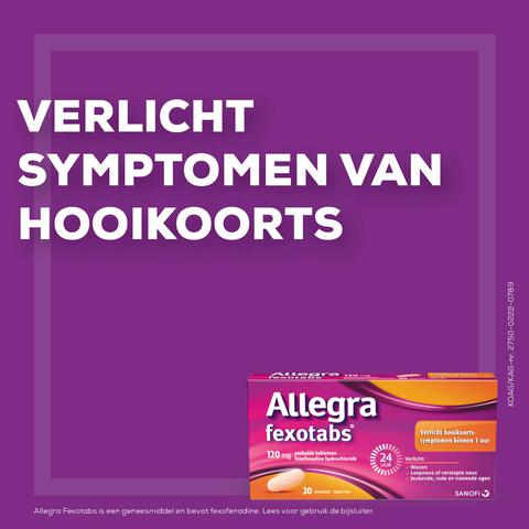 Allegra Fexotabs Hooikoorts Tabletten 10 stuks