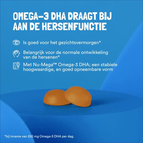 Yummygums Kids Vegan Omega-3 Suikerarm 45 stuks