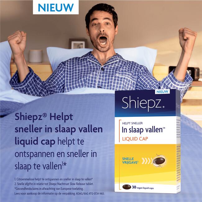 Shiepz helpt in slaap vallen liquid cap 30ST