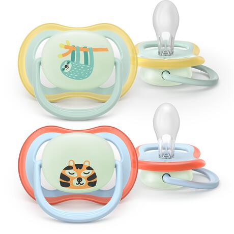 Philips Avent Fopspeen Ultra Air Night 0-6M SCF376/24 2 stuks