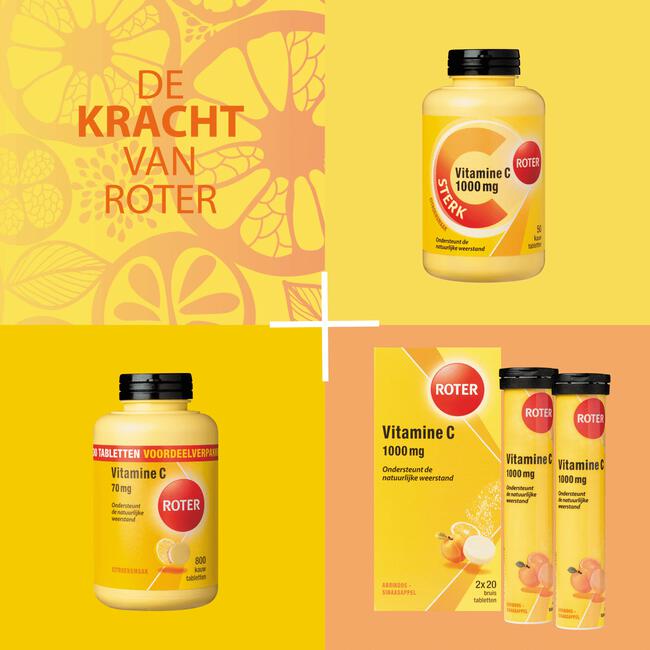 Roter Vitamine C 1000 mg citroen 50 tabletten