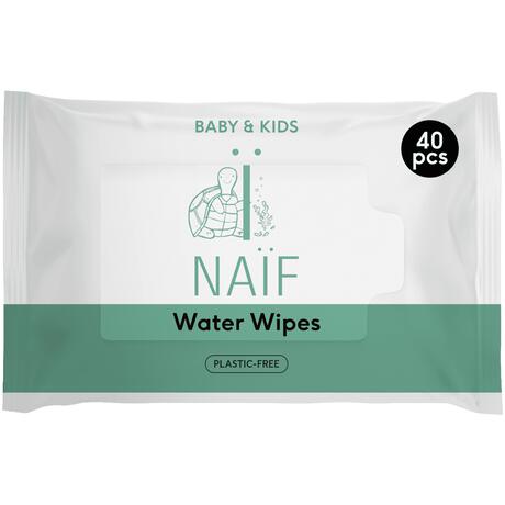 Naif plasticvrije waterdoekjes single pack 1x40