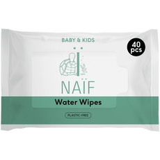 Naif plasticvrije waterdoekjes single pack 1x40