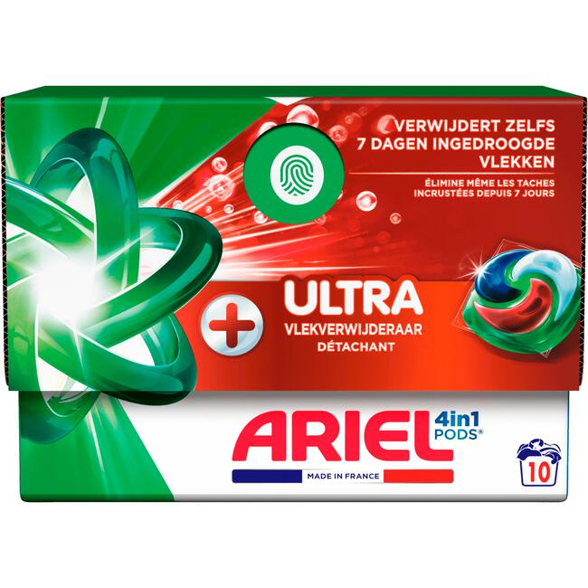 ariel pods+ ultra wasmiddelcapsules 10ct