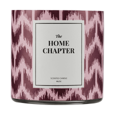 Etos Home Collection Geurkaars glas met sleeve - print roze