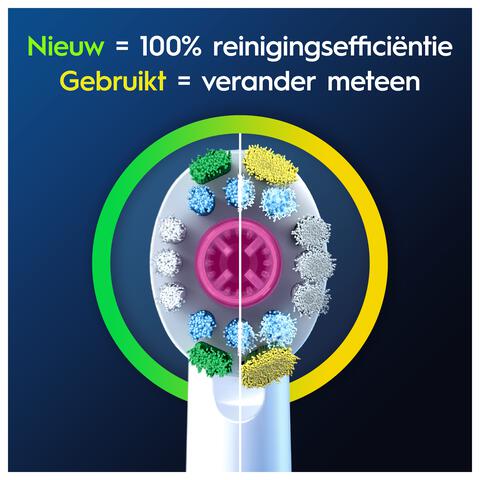Oral-B 3D White Opzetborstels Wit 4 Stuks
