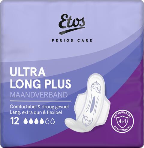 Etos Ultra Long Plus Maandverband 12 stuks