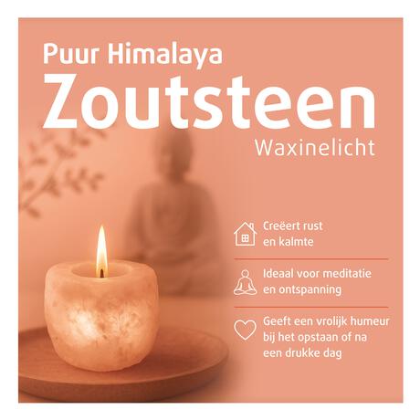 Lucovitaal Puur Himalaya Zoutsteen Waxinelicht