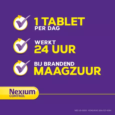 Nexium Control Voor Brandend Maagzuur Tabletten 14 stuks