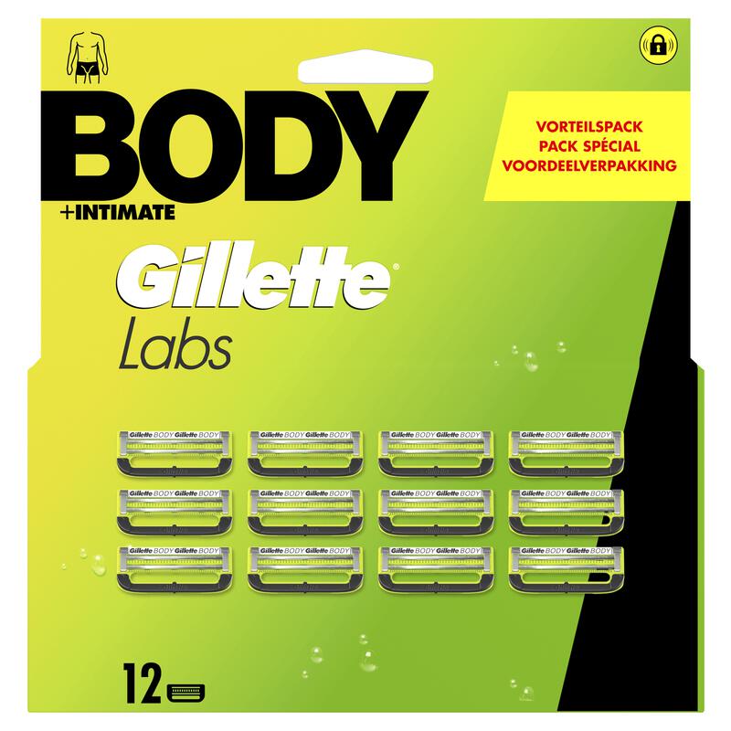 GilletteLabs Body Navulmesjes 12 stuks