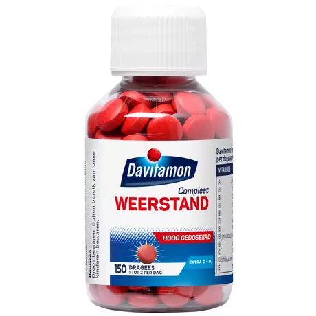 Davitamon Compleet Weerstand Vitamine C & D3 Forte Dragees 150 stuks 