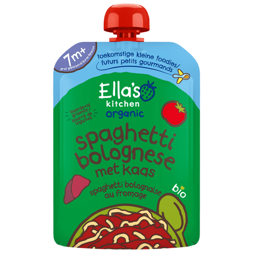 Ella's Kitchen Bio Spaghetti Bolognese Kaas 7+ Maanden 130 gram