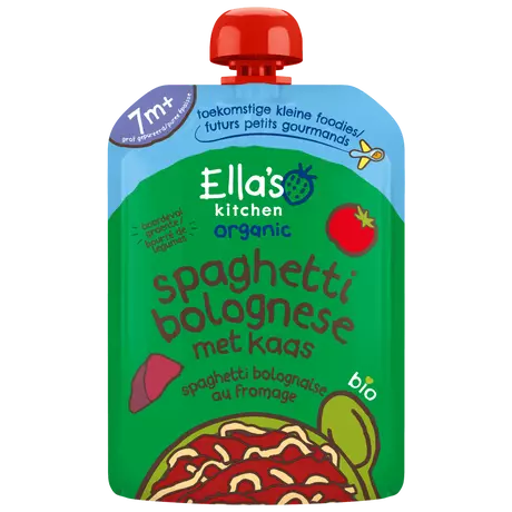 Ella's Kitchen Bio Spaghetti Bolognese Kaas 7+ Maanden 130 gram