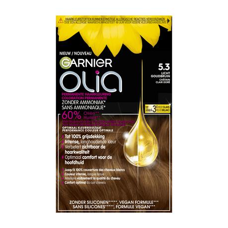 Garnier Olia Permanente Haarverf 5.3 Licht Goudbruin