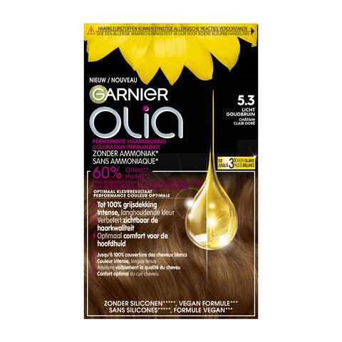 Garnier Olia Permanente Haarverf 5.3 Licht Goudbruin