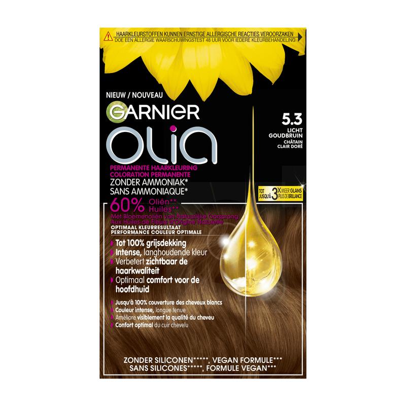 Garnier Olia Permanente Haarverf 5.3 Licht Goudbruin