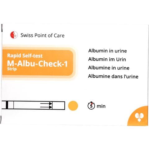 Swiss Point of Care M-Albu-Check-1 Strip Zelftest
