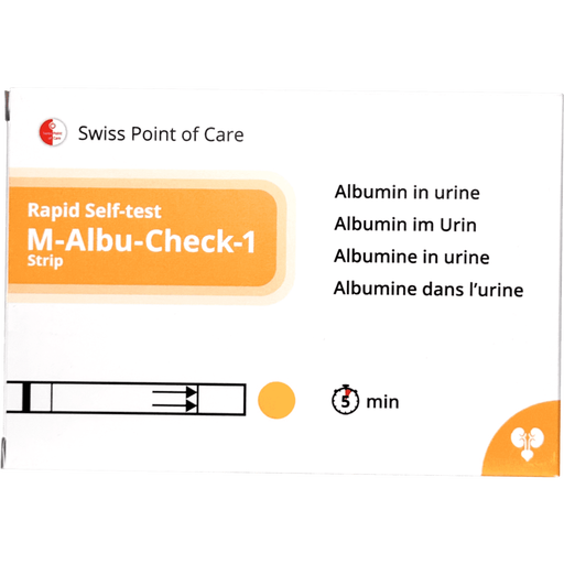 Swiss Point of Care M-Albu-Check-1 Strip Zelftest