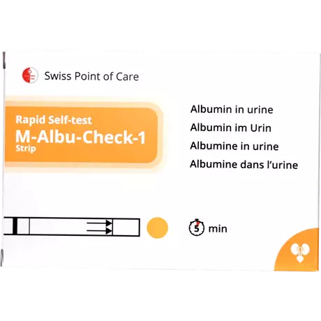 Swiss Point of Care M-Albu-Check-1 Strip Zelftest