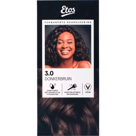 Etos Permanente Haarkleuring 3.0 Donkerbruin