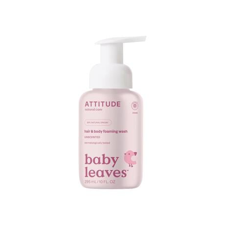 ATTITUDE Baby Leaves 2-in-1 Haar & Body Zeep Unscented 295 ML