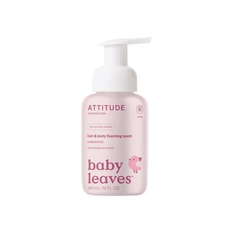 ATTITUDE Baby Leaves 2-in-1 Haar & Body Zeep Unscented 295 ML